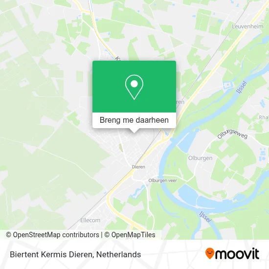 Biertent Kermis Dieren kaart