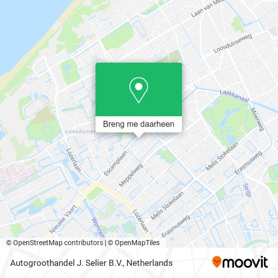 Autogroothandel J. Selier B.V. kaart