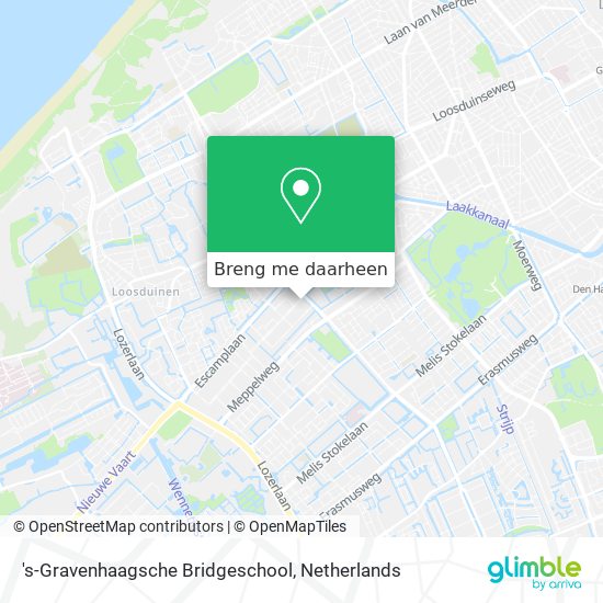 's-Gravenhaagsche Bridgeschool kaart