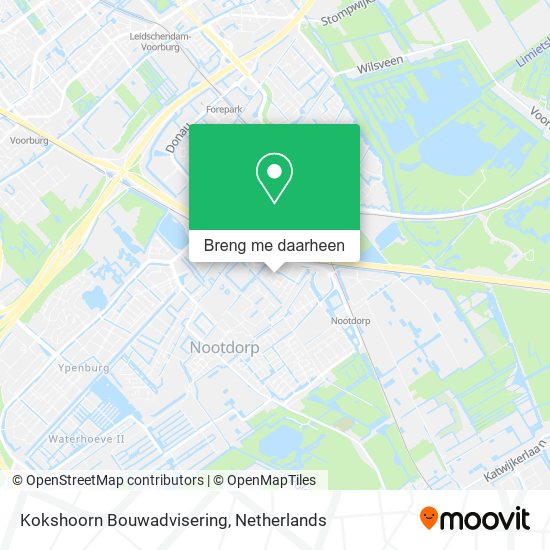 Kokshoorn Bouwadvisering kaart