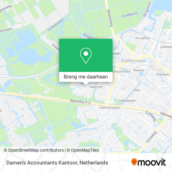 Damen's Accountants Kantoor kaart