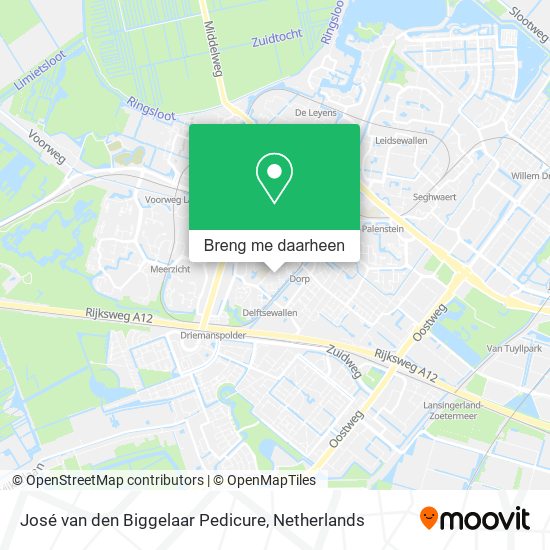 José van den Biggelaar Pedicure kaart