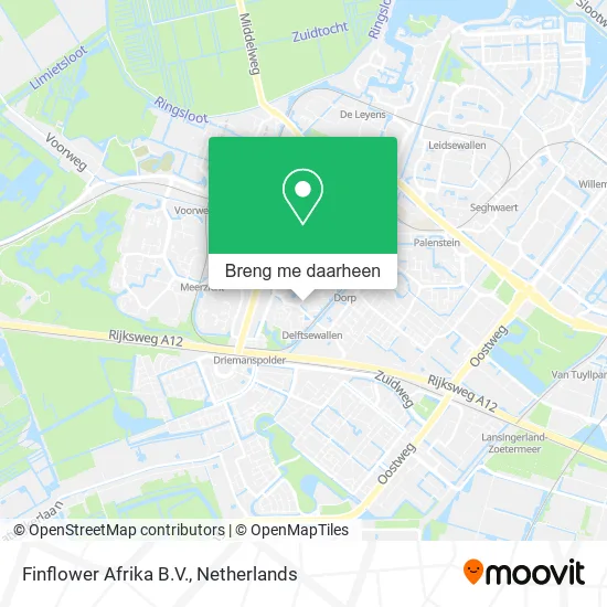 Finflower Afrika B.V. kaart
