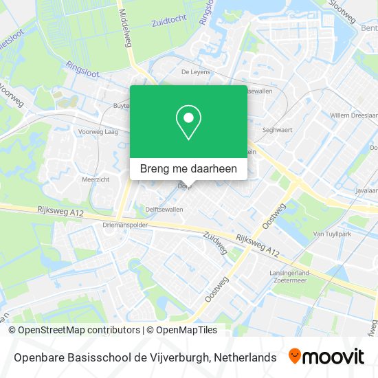 Openbare Basisschool de Vijverburgh kaart