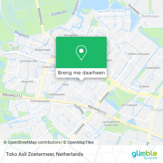 Toko Asli Zoetermeer kaart