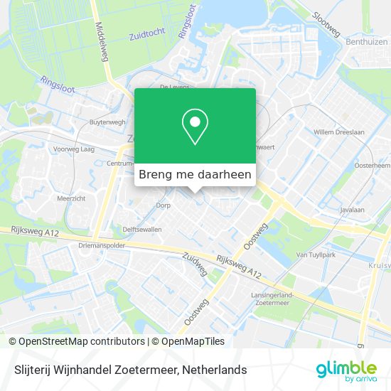 Slijterij Wijnhandel Zoetermeer kaart