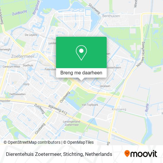 Dierentehuis Zoetermeer, Stichting kaart