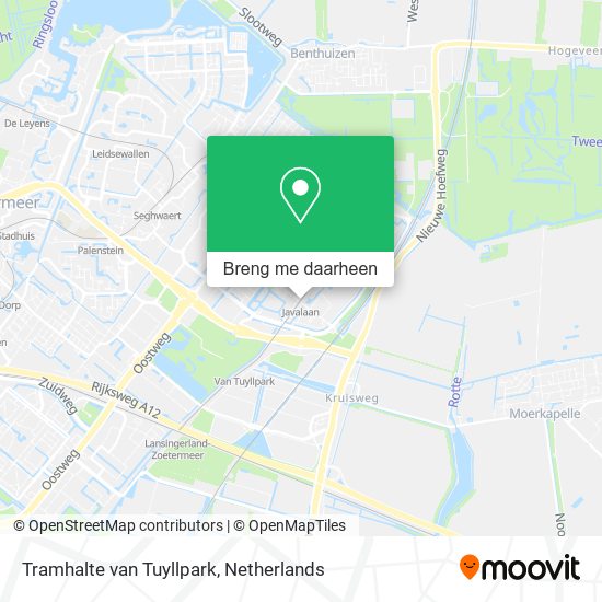 Tramhalte van Tuyllpark kaart