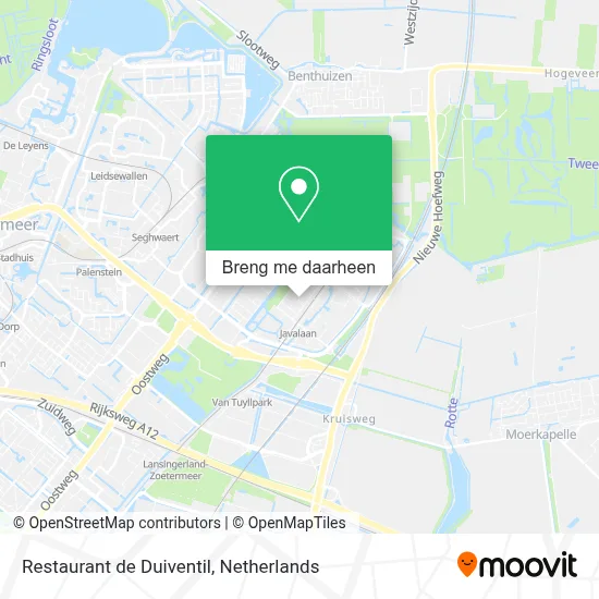 Restaurant de Duiventil kaart