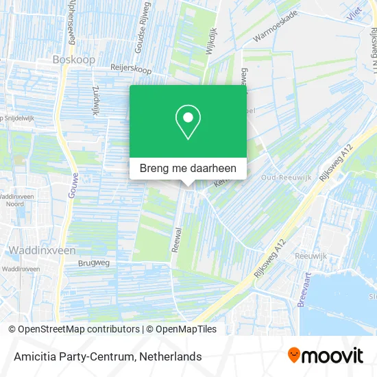 Amicitia Party-Centrum kaart