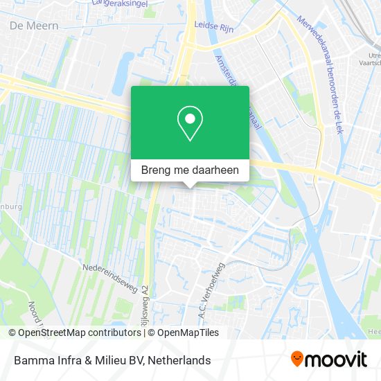 Bamma Infra & Milieu BV kaart