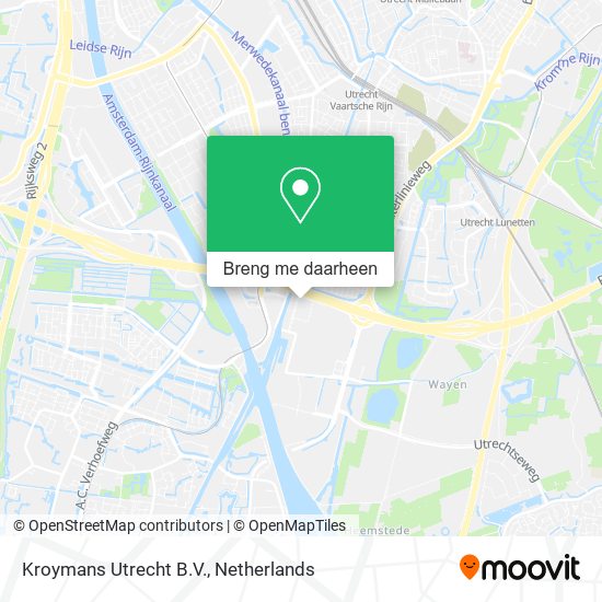 Kroymans Utrecht B.V. kaart