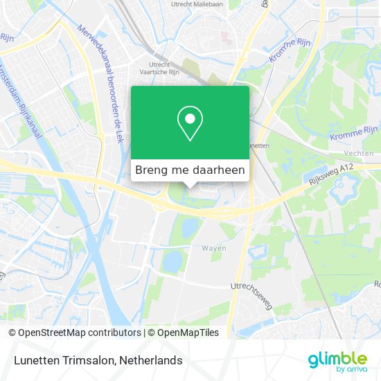 Lunetten Trimsalon kaart