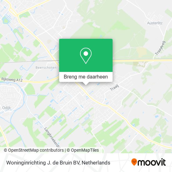 Woninginrichting J. de Bruin BV kaart