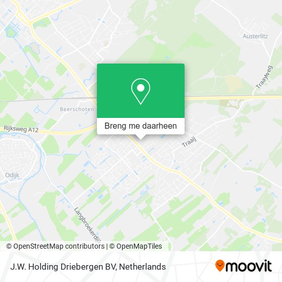 J.W. Holding Driebergen BV kaart