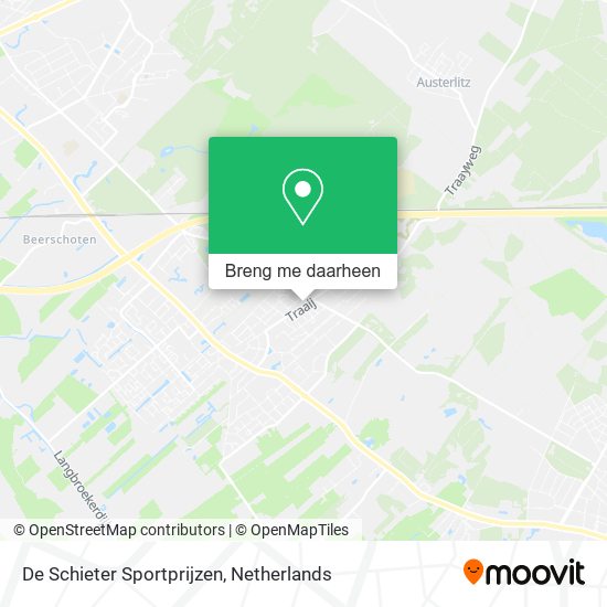 De Schieter Sportprijzen kaart