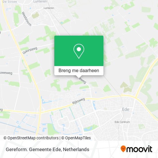 Gereform. Gemeente Ede kaart