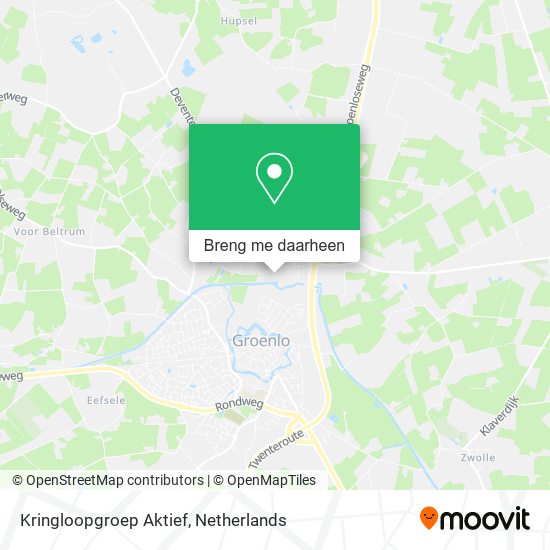 Kringloopgroep Aktief kaart