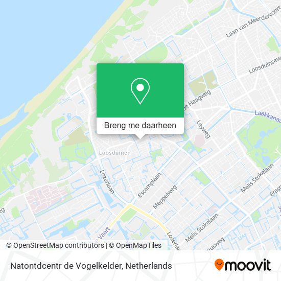 Natontdcentr de Vogelkelder kaart