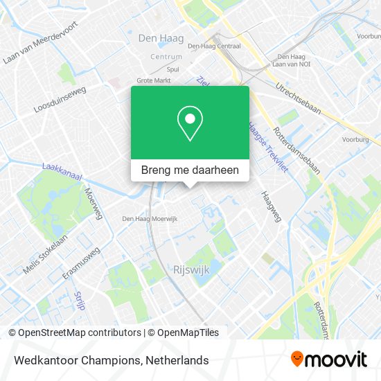 Wedkantoor Champions kaart