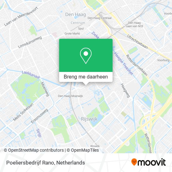 Poeliersbedrijf Rano kaart