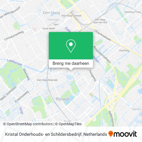 Kristal Onderhouds- en Schildersbedrijf kaart