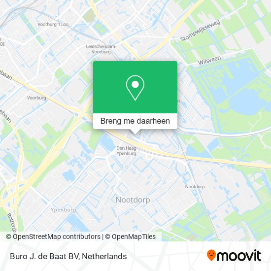 Buro J. de Baat BV kaart