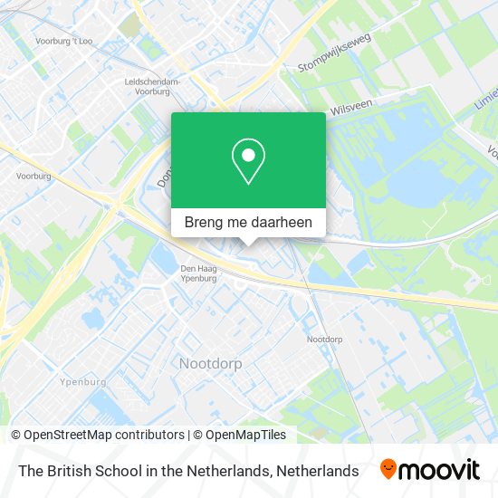The British School in the Netherlands kaart