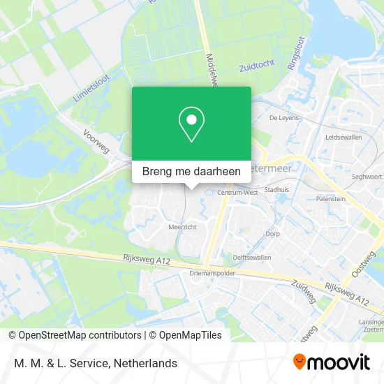 M. M. & L. Service kaart