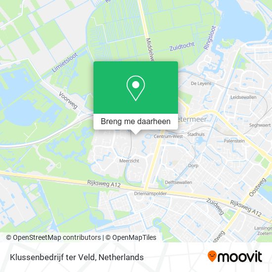 Klussenbedrijf ter Veld kaart