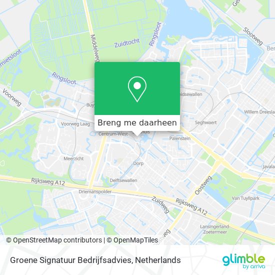 Groene Signatuur Bedrijfsadvies kaart