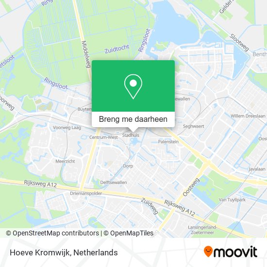 Hoeve Kromwijk kaart