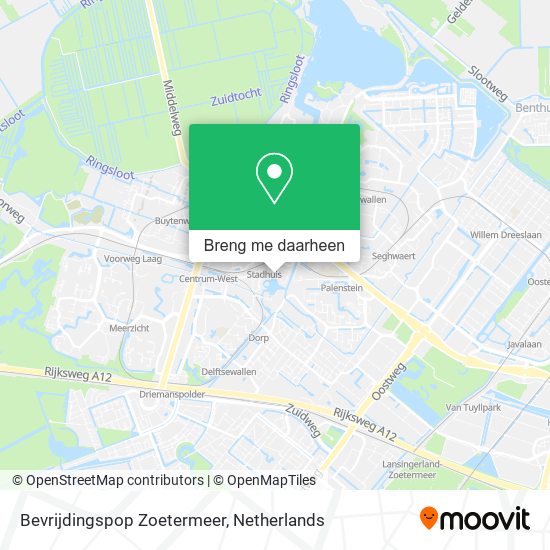 Bevrijdingspop Zoetermeer kaart