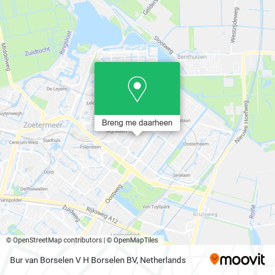 Bur van Borselen V H Borselen BV kaart