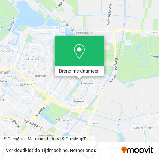 Verkleedkist de Tijdmachine kaart