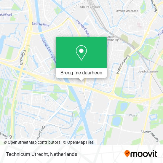 Technicum Utrecht kaart