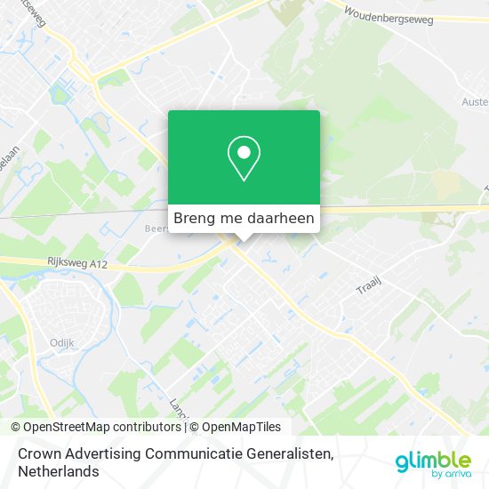 Crown Advertising Communicatie Generalisten kaart