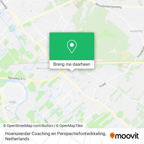 Hoenuverder Coaching en Perspectiefontwikkeling kaart