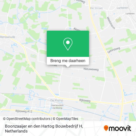 Boonzaaijer en den Hartog Bouwbedrijf H kaart