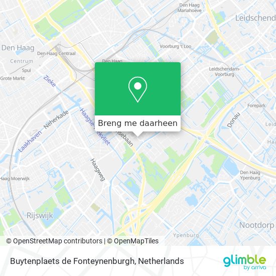 Buytenplaets de Fonteynenburgh kaart