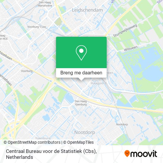 Centraal Bureau voor de Statistiek (Cbs) kaart