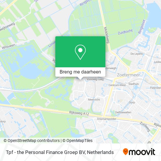 Tpf - the Personal Finance Groep BV kaart