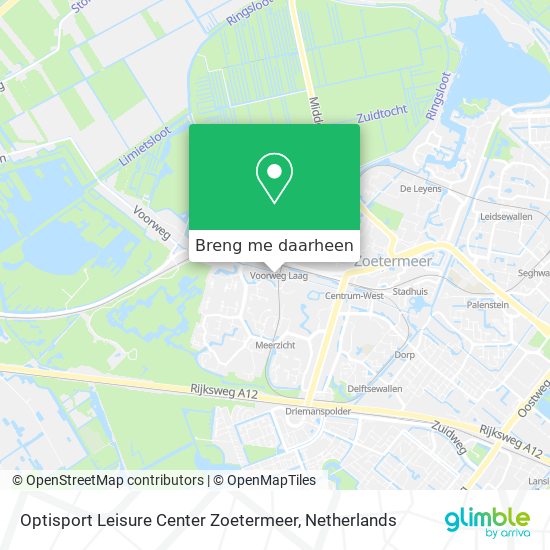 Optisport Leisure Center Zoetermeer kaart