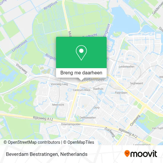 Beverdam Bestratingen kaart