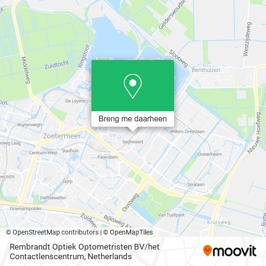Rembrandt Optiek Optometristen BV / het Contactlenscentrum kaart