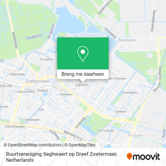 Buurtvereniging Seghwaert op Dreef Zoetermeer kaart