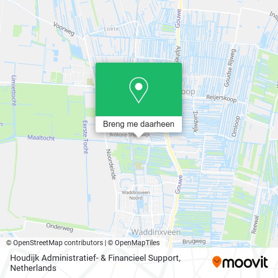 Houdijk Administratief- & Financieel Support kaart