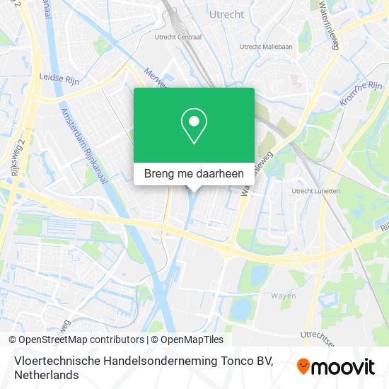 Vloertechnische Handelsonderneming Tonco BV kaart