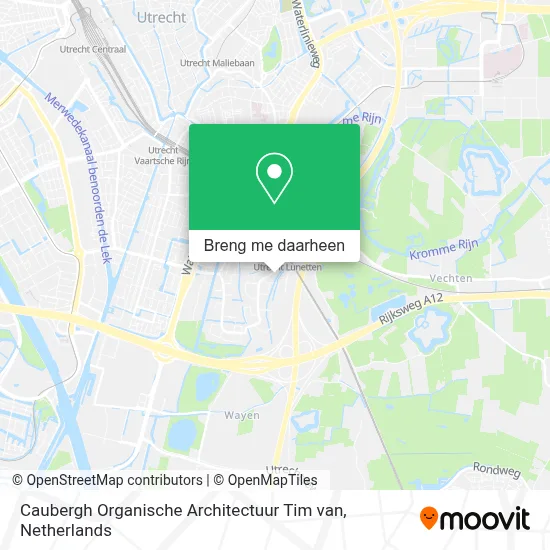 Caubergh Organische Architectuur Tim van kaart