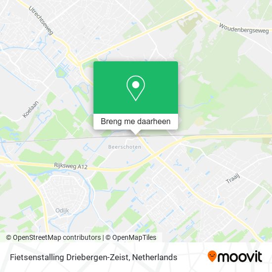 Fietsenstalling Driebergen-Zeist kaart
